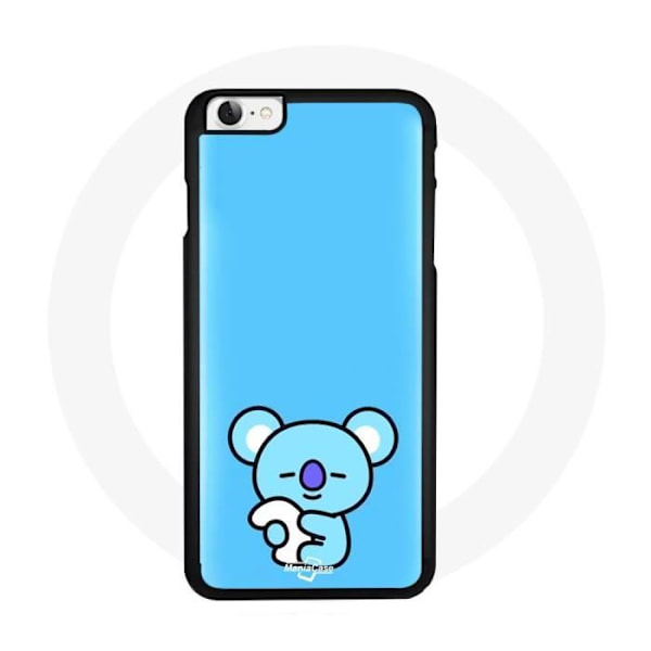 iPhone 7 cover Bangtan BTS BT21 Koya RM Blå baggrund