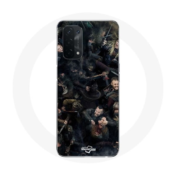 Coque för Oppo A74 5G Vikings Teaser Säsong 6 Affisch Karaktärer Konst