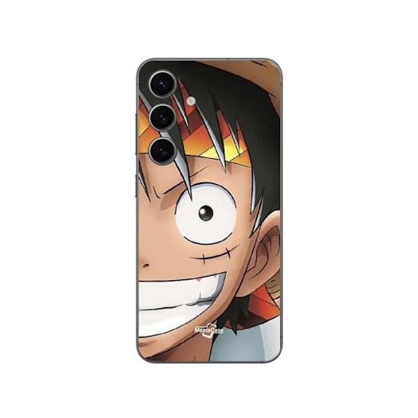 Coque - Maniacase - Samsung Galaxy S24 FE - Blød - Sort - Monkey D. Luffy One Piece