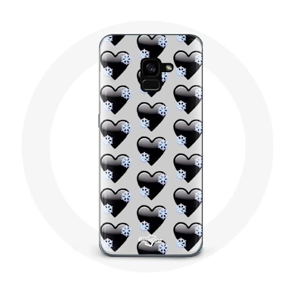 Cover til Samsung Galaxy A8 Plus med sorte hjerter