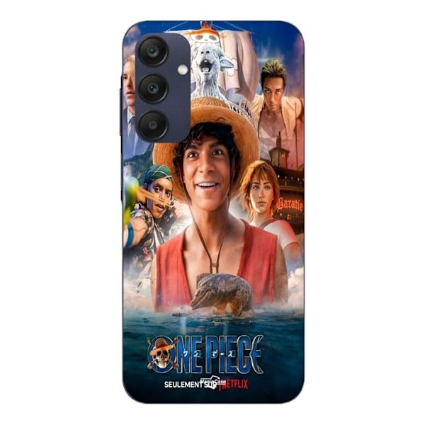 Coque - Maniacase - Samsung Galaxy A25 - Luffy One Piece - Mjuk - Svart
