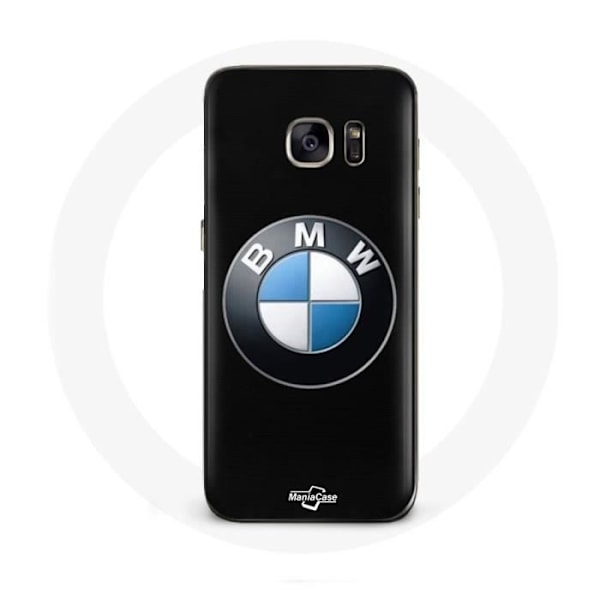 Coque för Samsung Galaxy S6 BMW-logotyp svart bakgrund