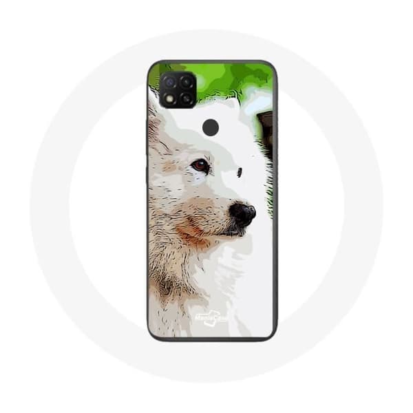 Coque Xiaomi Redmi 9C Vit Samojedhund Hvid