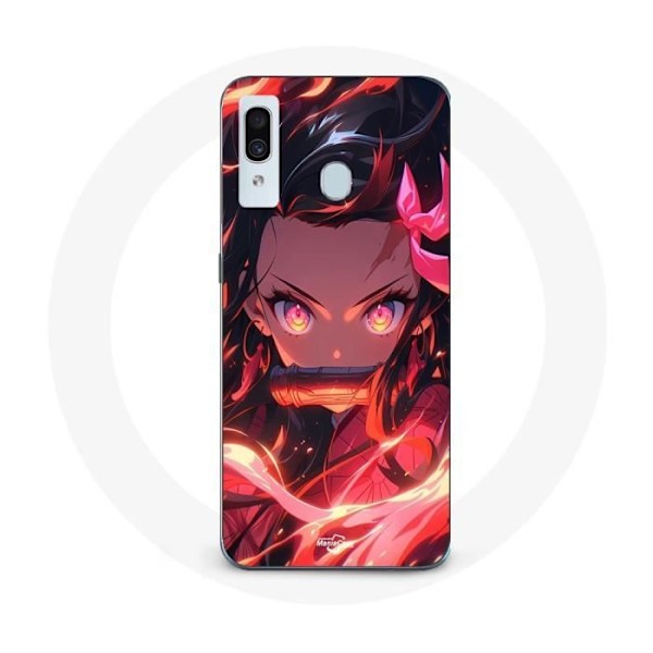 Coque Maniacase för Samsung Galaxy A40 Demon Slayer Nezuko Kamado Manga anime