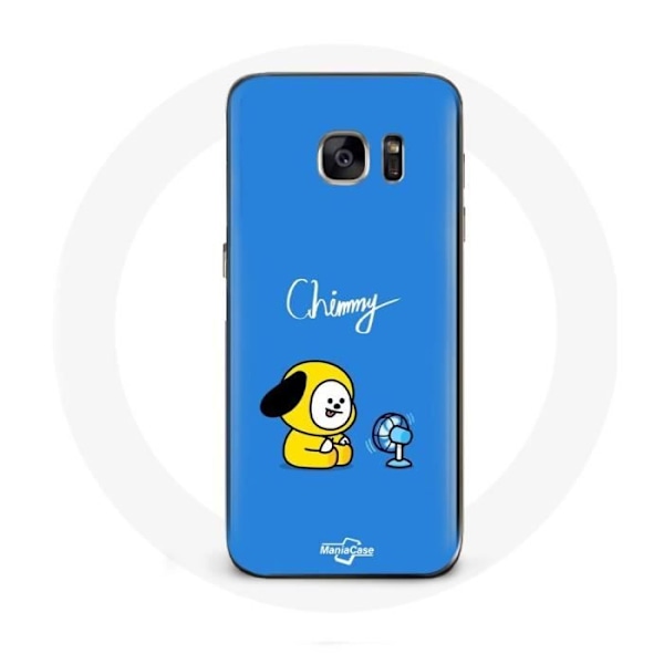 Coque för Samsung Galaxy S6 Bangtan BTS BT21 Chimmy Jimin Blå Bakgrund