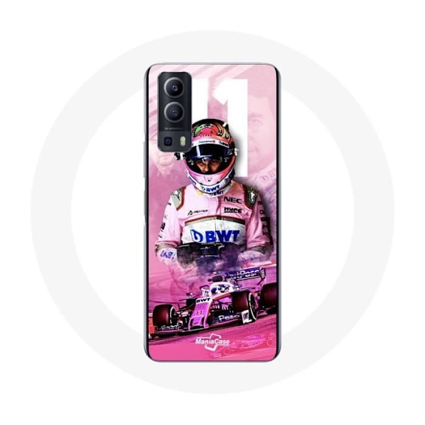 Coque - Maniacase - Vivo Y72 - Formule 1 Sergio Pérez - Skydd - Mjuk - Svart Svart