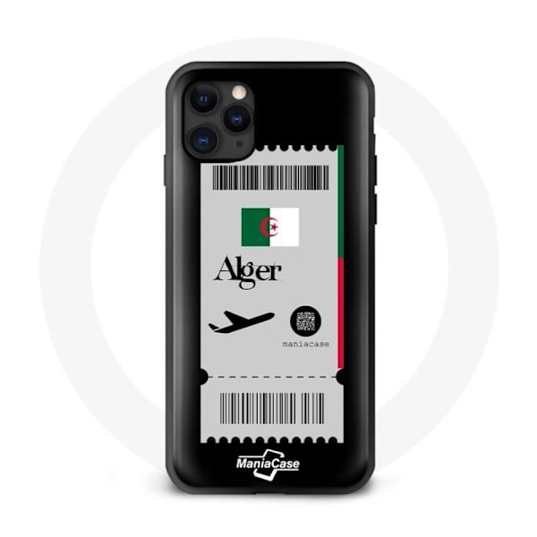Coque iPhone 12 Pro - Flygbiljett - Svart - Mjuk - Unik Design - Unisex