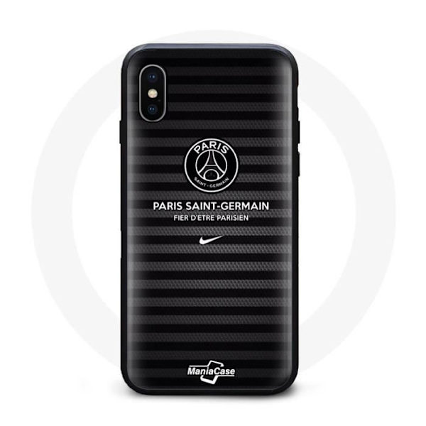 Coque - Paris Saint-Germain - Iphone XS Max - Svart - PSG-logotyp - Mjuk