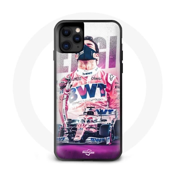 Coque - Maniacase - iPhone 12 - Formule 1 - Rosa - Flexibel Svart