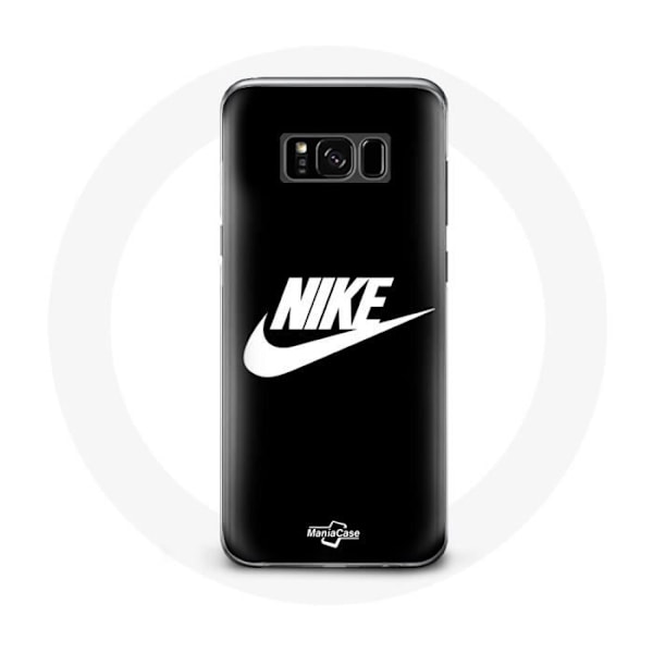 Coque för Samsung Galaxy S8 plus Nike Logotyp vit bakgrund svart