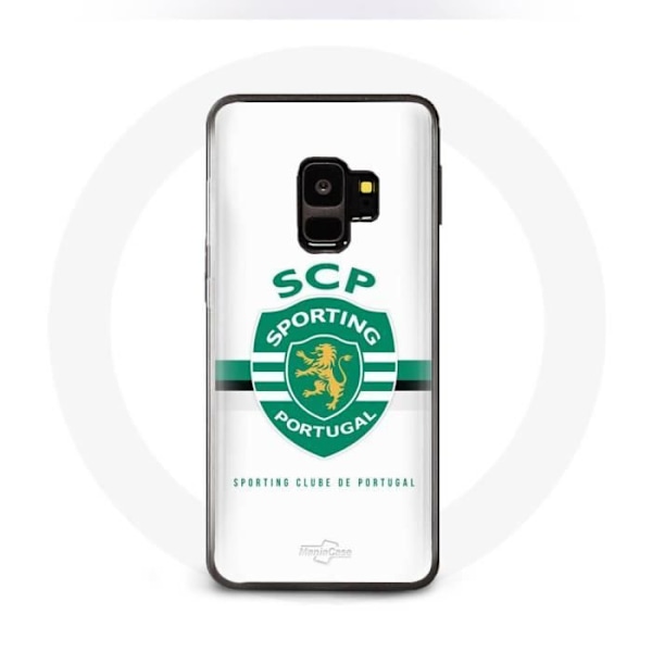Coque Samsung Galaxy S9 scp Sporting Portugal vit bakgrund