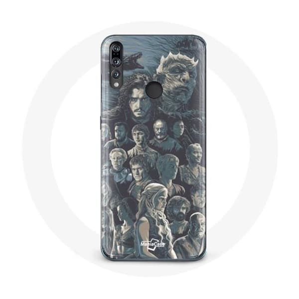 Beskyttelsesskal - Huawei - P30 Lite - Game of Thrones - Stødbeskyttelse - Blød grå Grå
