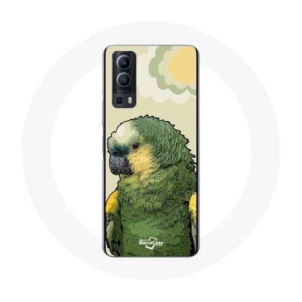 Coque - Amazone - Y72 - Mjuk - Grön - Papegojmönster Grön