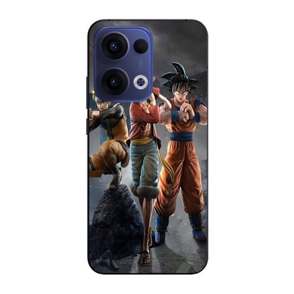 Telefoncase - Maniacase - Oppo Reno 13 5G - Silikon - Flexible - Anime manga 3D Svart