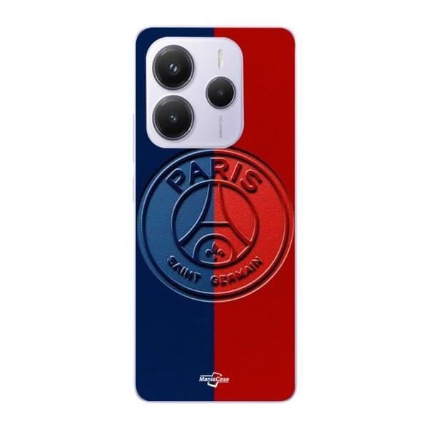 Coque Xiaomi Redmi Note 14 5G PSG Paris Saint-Germain-logotyp Maniacase