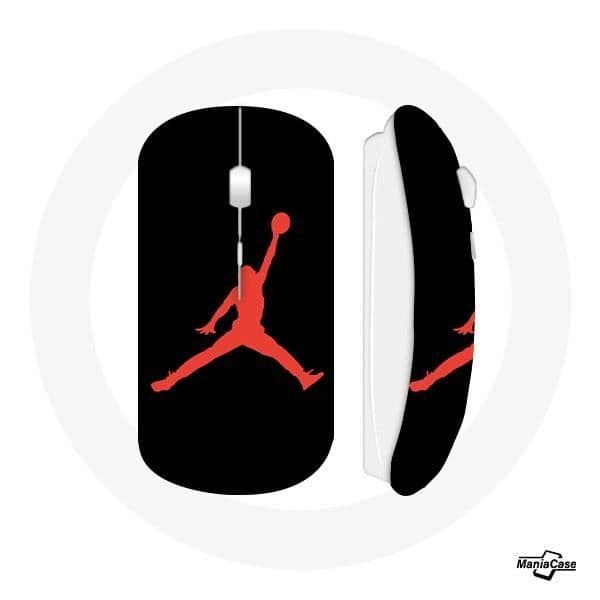 Trådlös mus - Michael Jordan - Röd - USB wifi - Kompatibel med Mac och PC - Designad med logotyp