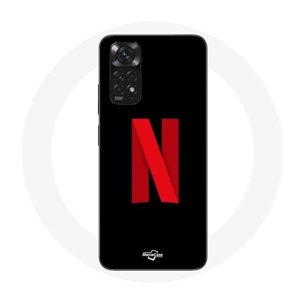 Coque - Xiaomi - Redmi Note 11S - Netflix-logotyp - Služn - Telefonbeskyttelse röd svart