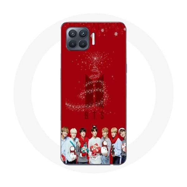 Coque för Oppo A93 BTS Bangtan Killar Röd Bakgrund Julklapp 2023