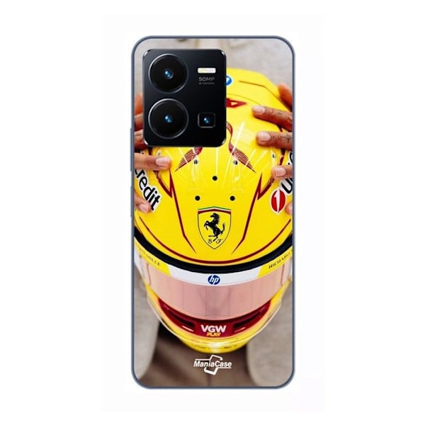 Coque för Vivo Y35 4G Hamilton 44 Hörlurar Ferrari Officiell Maniacase SVART
