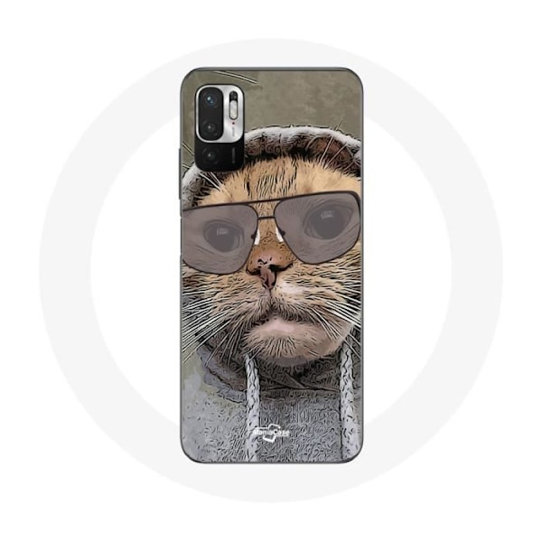 Skydd för Xiaomi Poco M3 Pro Katt med huva rolig bild Djur