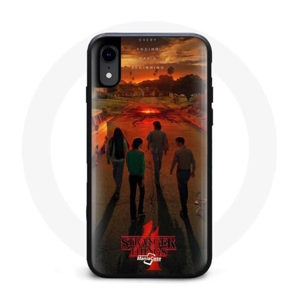 Coque - Stranger Things - Iphone XS - Kova - Musta - Suojaus