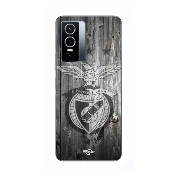 Coque för Vivo Y76 5G SLB BENFICA GRÅ Bakgrund Maniacase SVART