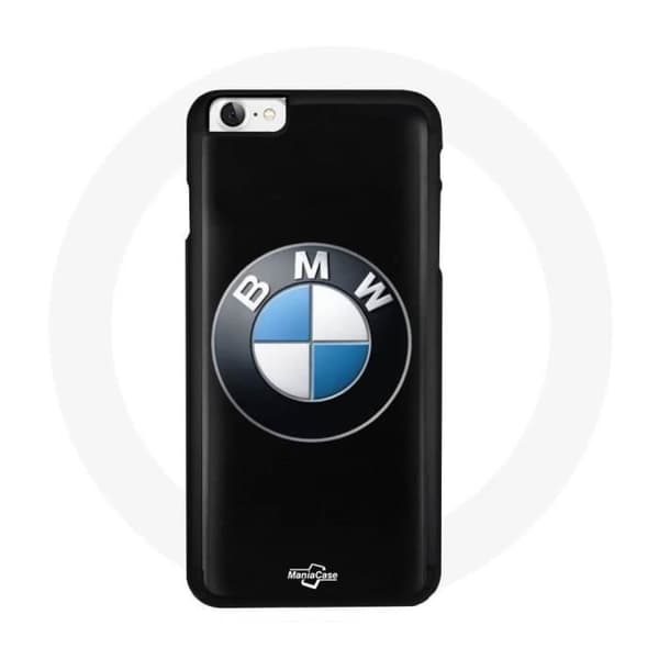 Coque - MANIACASE - Iphone SE - Sort - BMW Logo - Blød Svart