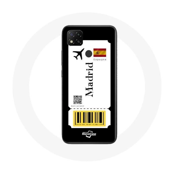 Coque - Xiaomi - Redmi 9C - Flygbiljett Madrid - Mjuk - Syntetiskt skydd