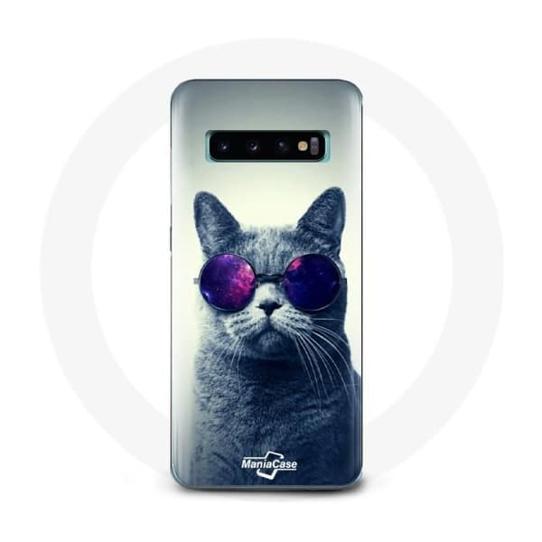 Cover til Samsung Galaxy S10 Edge Chat Lilla Briller Stil