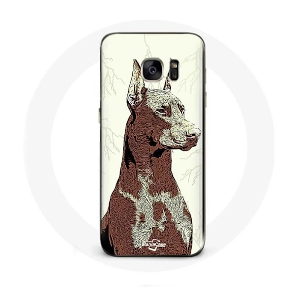 Coque för samsung galaxy S6 edge Doberman hundras