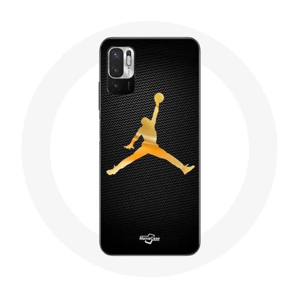 Coque för Xiaomi Poco M3 Pro Air Michael Jordan-logotyp Gul
