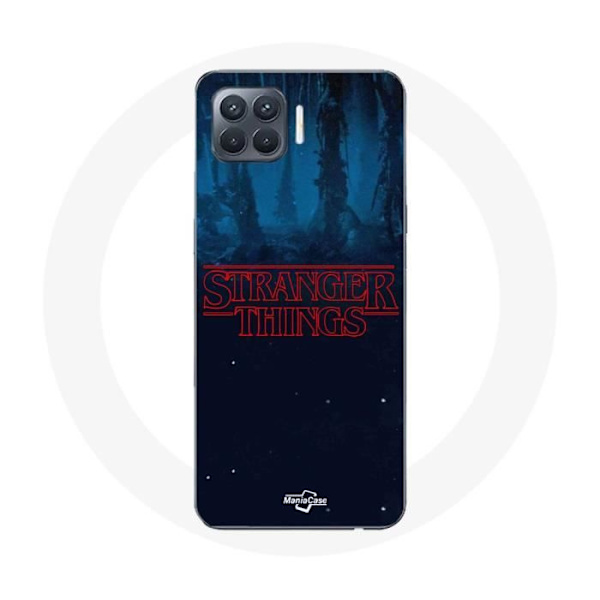 Coque - Stranger Things - Oppo A93 - Logotyp - Blå - Styv Blå