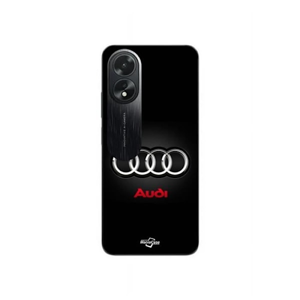 Coque Oppo A38 Audi bil logotyp grå och röd Maniacase