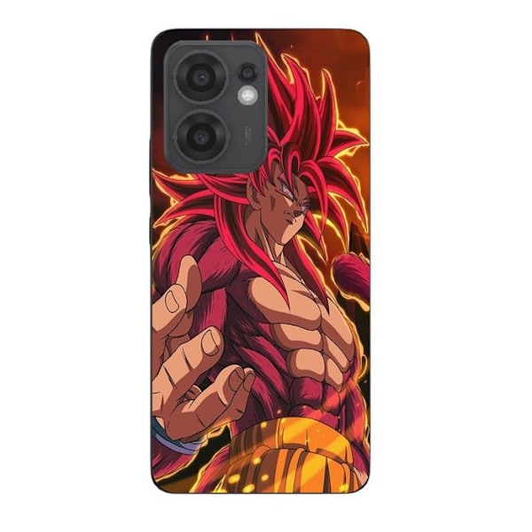 Coque Maniacase för Oppo Reno 13F Dragon Ball DAIMA Goku Ultime SSJ4 Svart
