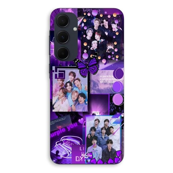 Coque - Maniacase - Samsung Galaxy A35 - Lila - Mjuk - BTS Koncept Lila