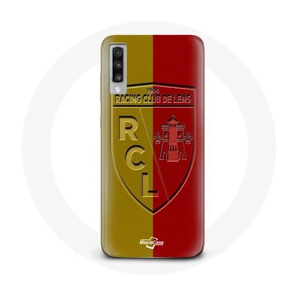 Coque Samsung Galaxy A70 rcl lins Logotyp bakgrund gul och röd