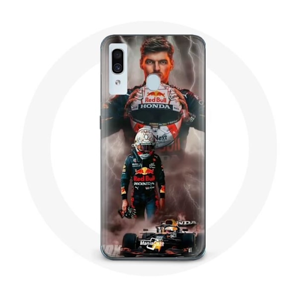 Coque för Samsung Galaxy A20e Formule 1 Max Verstappen F1-hjälm - Maniacase