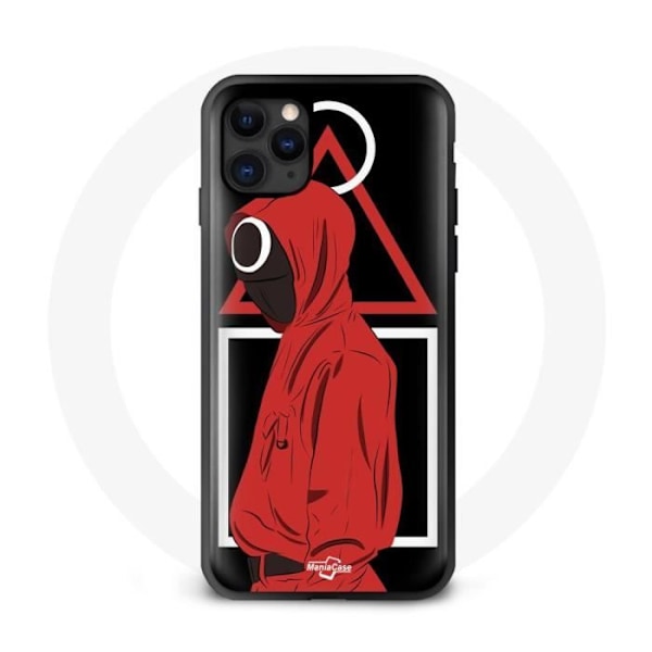 Coque - Maniacase - Iphone 13 mini - Squid Game-mask - Mjuk - Skydd och dekoration Svart