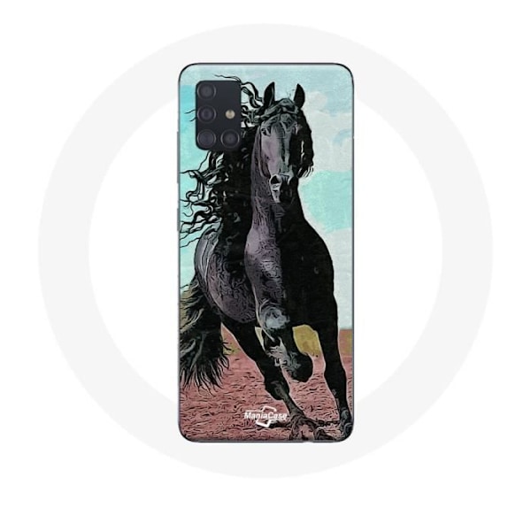 Skyddsfodral för Samsung Galaxy A71 Svart Häst Av Frisiska Ras