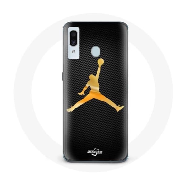 Coque för samsung galaxy A30 Air michael jordan logotyp gul
