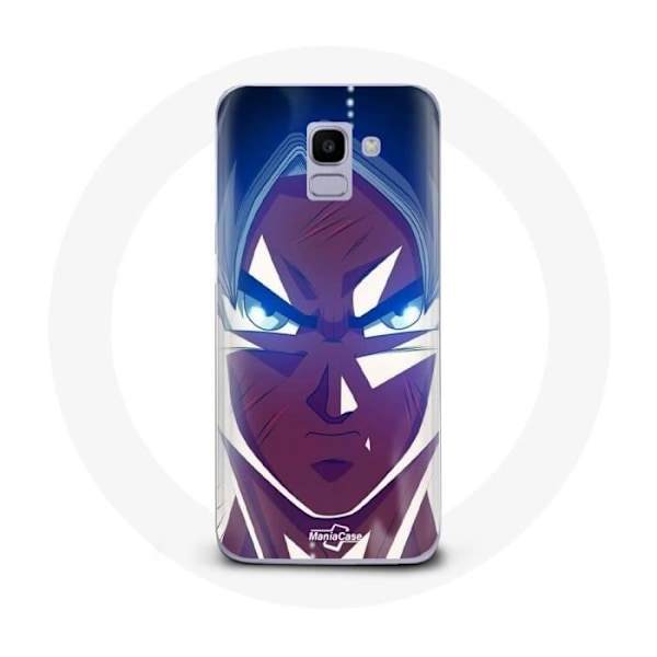 Mobilskal för Samsung Galaxy J6 2018 Dragon Ball Goku Arg Ansikte