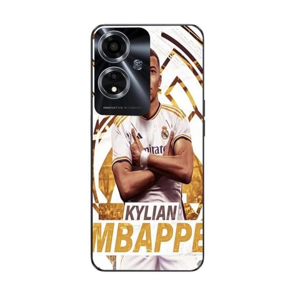 Coque - MANIACASE - Oppo A59 5G - Kylian Mbappe - Sort - Blød
