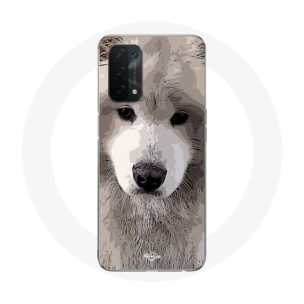 Coque - Oppo - A54 5G - Mjuk - Grå - Samoyed Grå