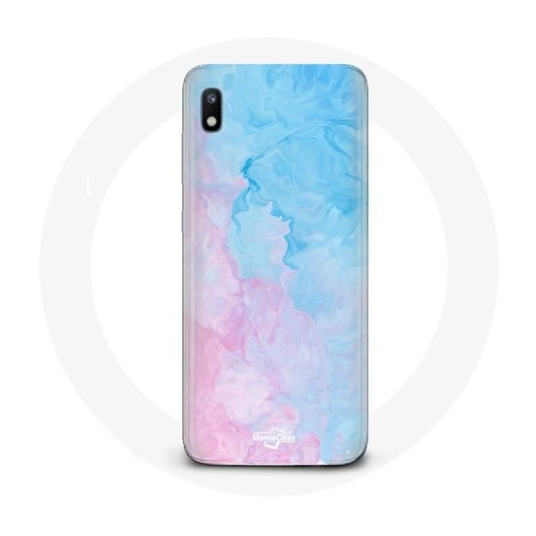 Fodral för Samsung Galaxy A10 Blått rosa mönster