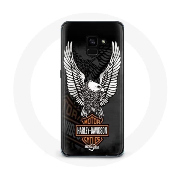 Coque för Samsung Galaxy A8 Plus Harley Davidson örn logotyp