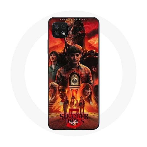Coque - Maniacase - Samsung Galaxy A22 5G - Souple - Svart - Stranger Things Säsong 5