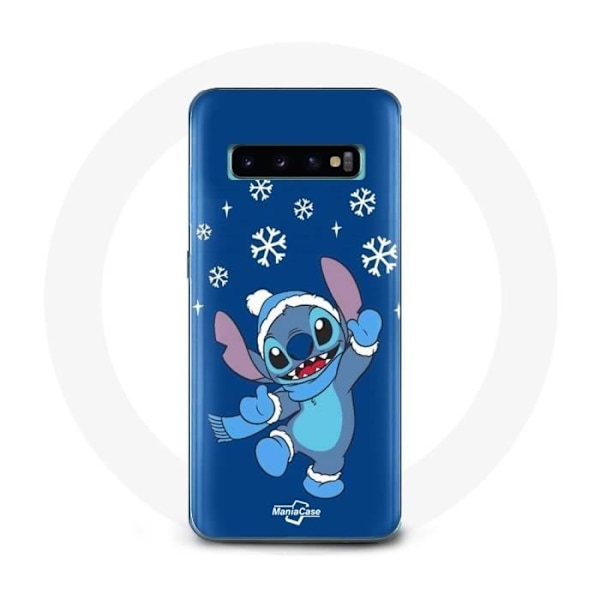 Coque för Samsung Galaxy s10 edge Stitch snö jul blå