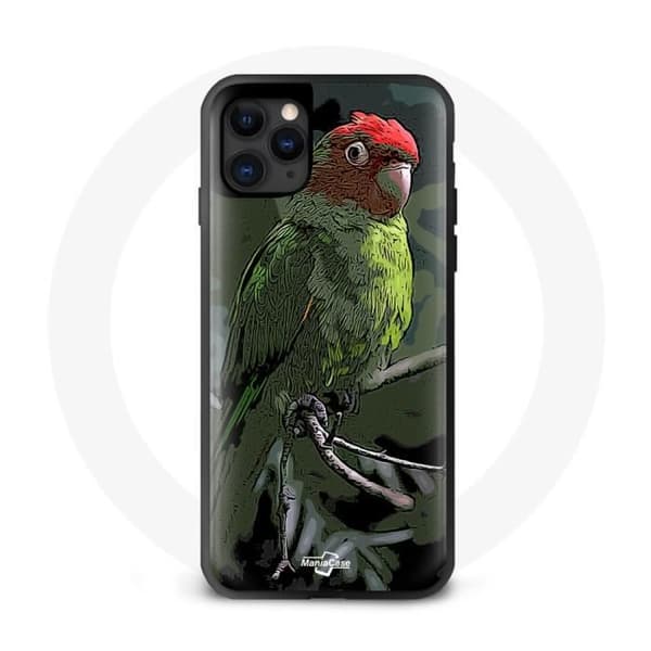 iPhone 12 Pro Cover Pionus Papegøjer Rød Grøn