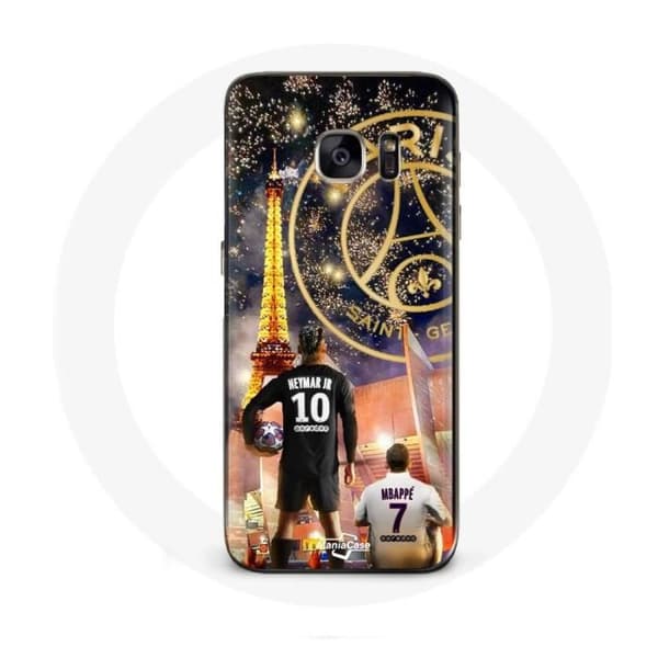 Cover til Samsung Galaxy S7 Edge PSG Neymar og Mbappé Glædelig jul