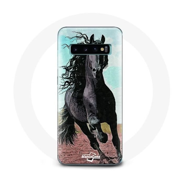 Coque - Frison - Samsung Galaxy S10 - Svart - Hård - Skydd Svart